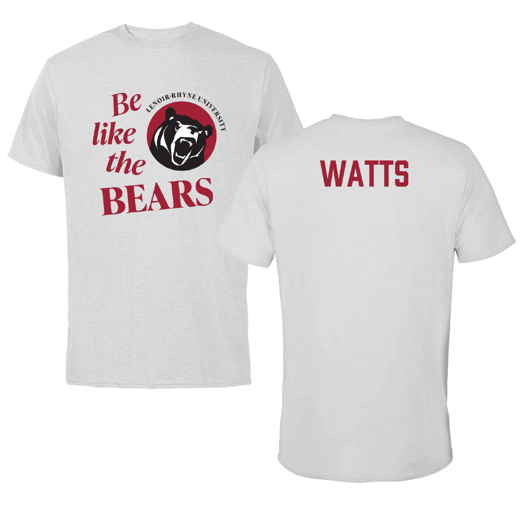 Lenoir-Rhyne University Cheer Light Gray Be Like Us Tee - Mallory Watts
