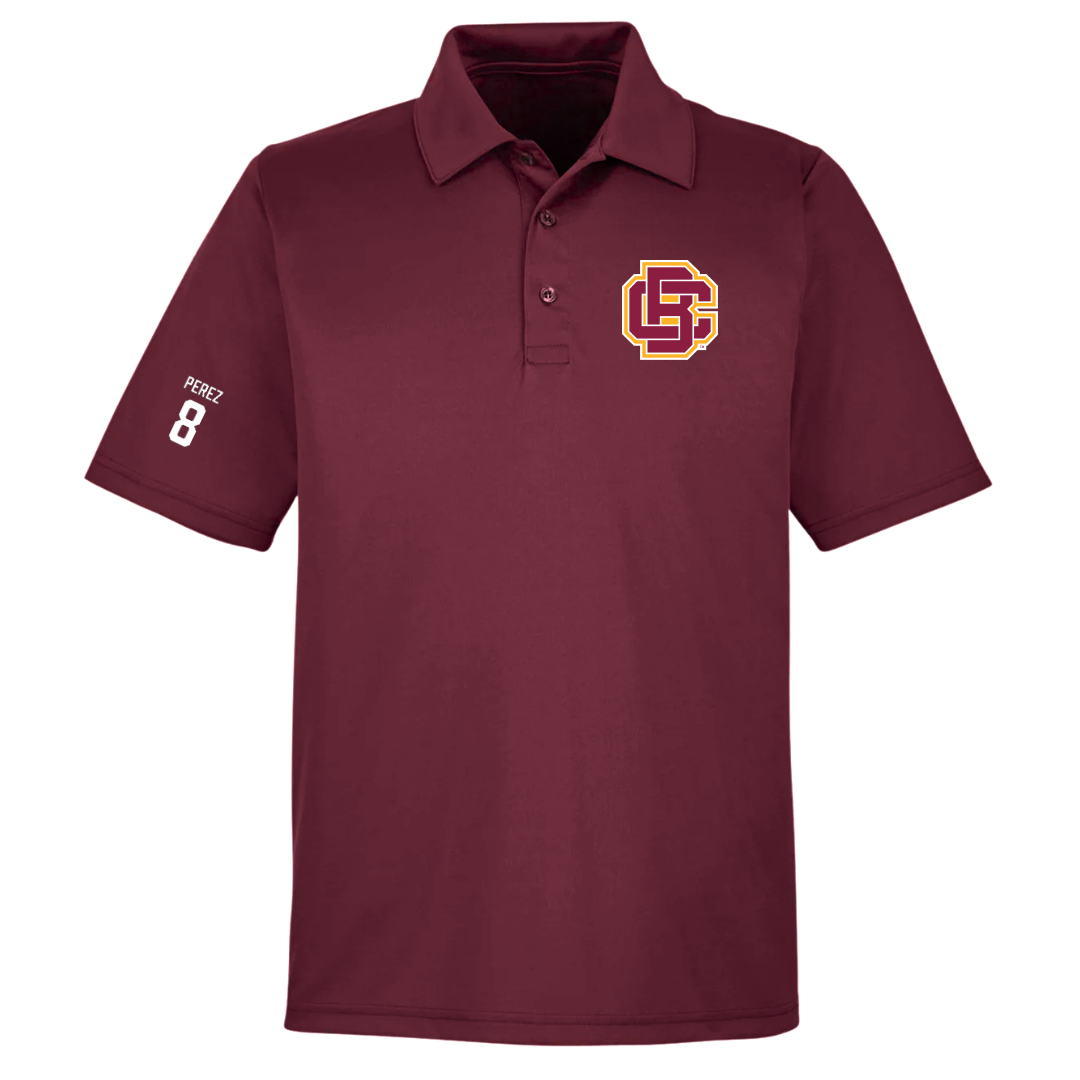 Bethune-Cookman University Baseball Maroon Polo - #8 Frank Perez