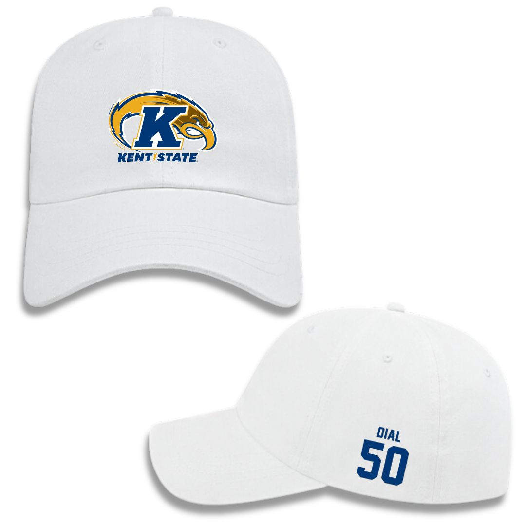 Kent State University Football White Hat - #50 Garrett Dial