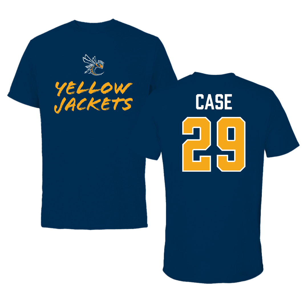 Cedarville University Baseball Navy General Performance Tee - #29 Landon Case
