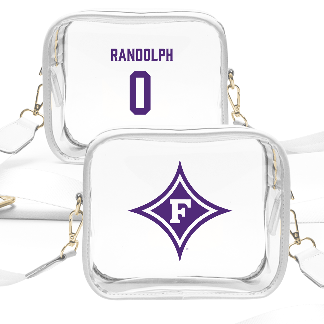 Furman University Lacrosse (W) White Clear Stadium Bag - #0 Blaine Randolph