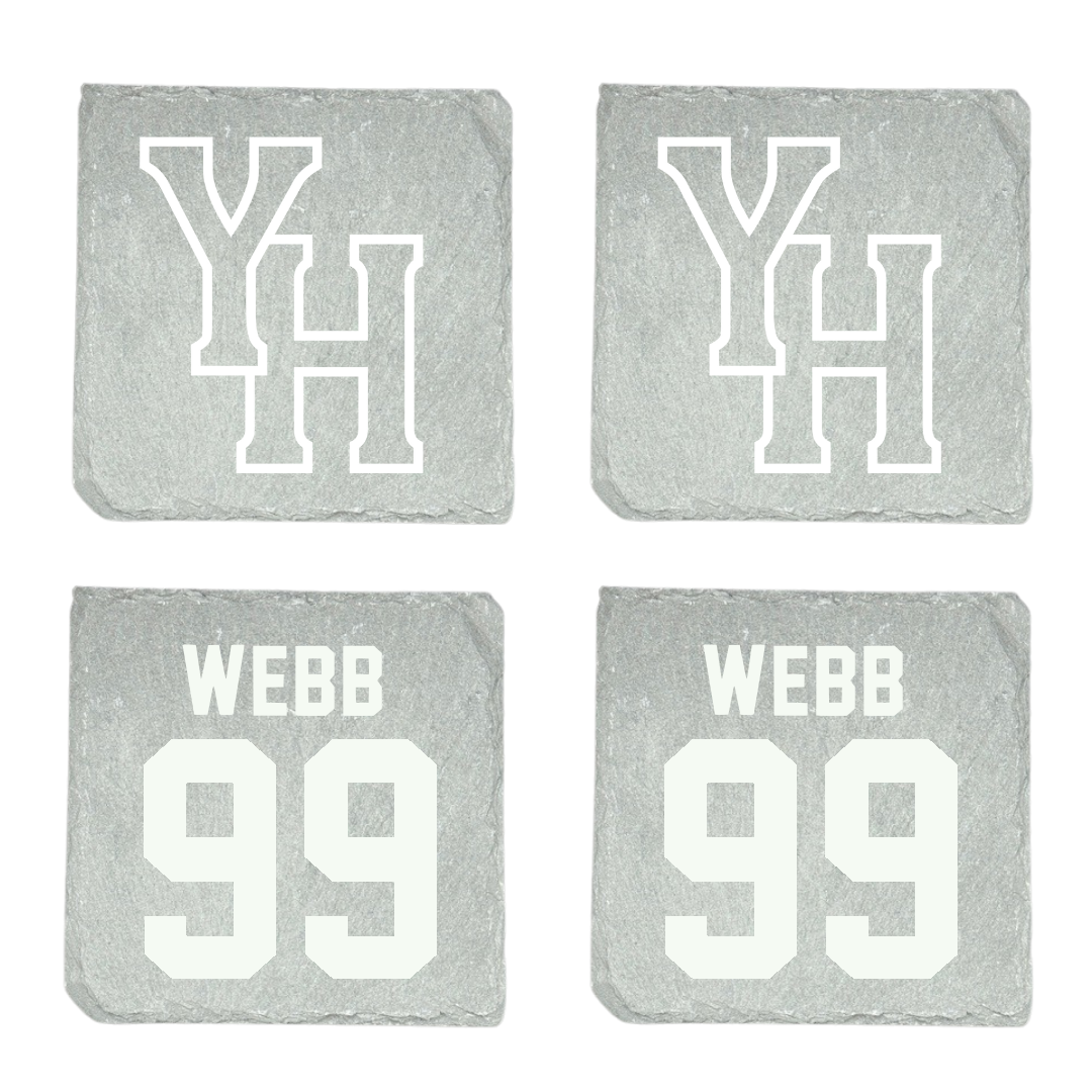 Young Harris College Lacrosse (M) Stone Coaster (4 Pack)  - #99 Rex Webb