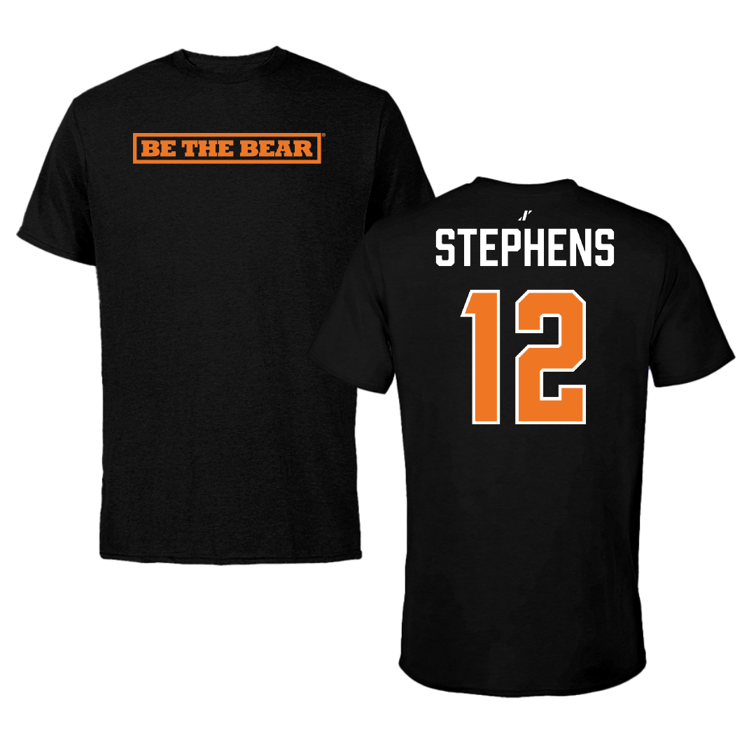 Mercer University Baseball Black Performance Tee - #12 Eli Stephens