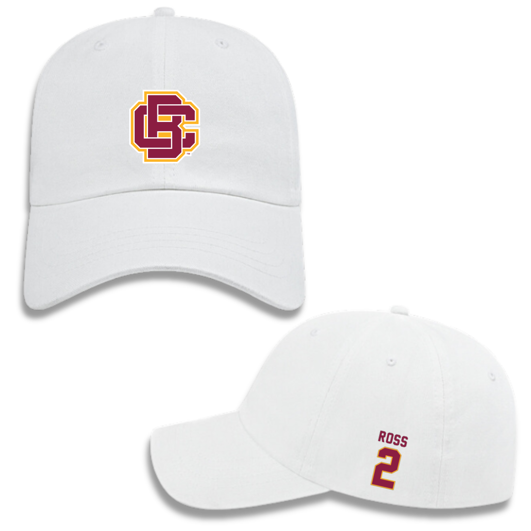 Bethune-Cookman University Softball White Hat - #2 Makiyah Ross