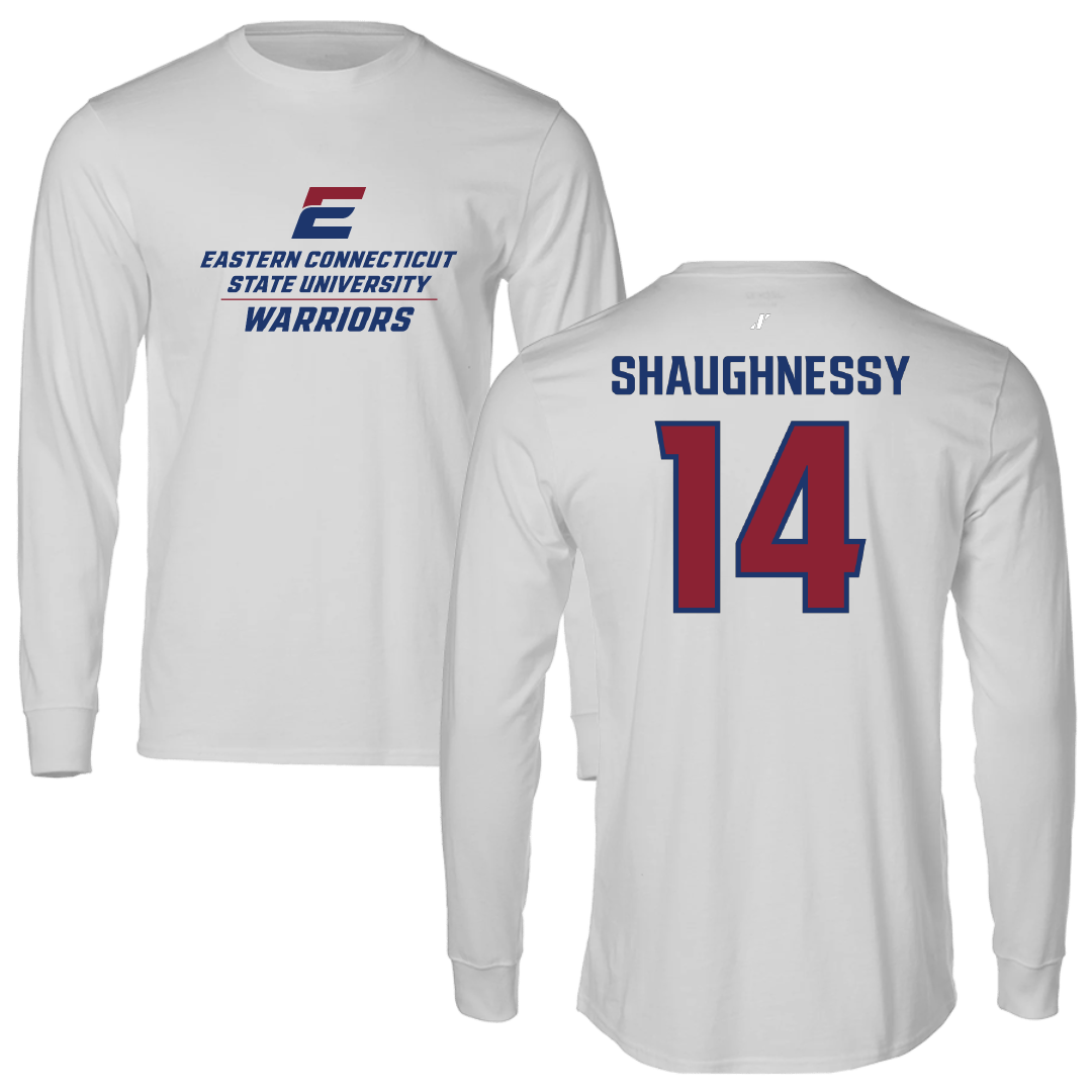 Eastern Connecticut State University Baseball Light Gray Performance Long Sleeve - #14 Jake Shaughnessy