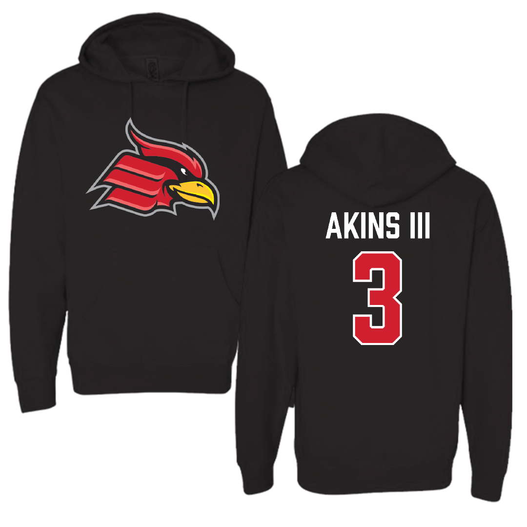 Wheeling University Baseball Black Hoodie - #3 Lamont Akins III