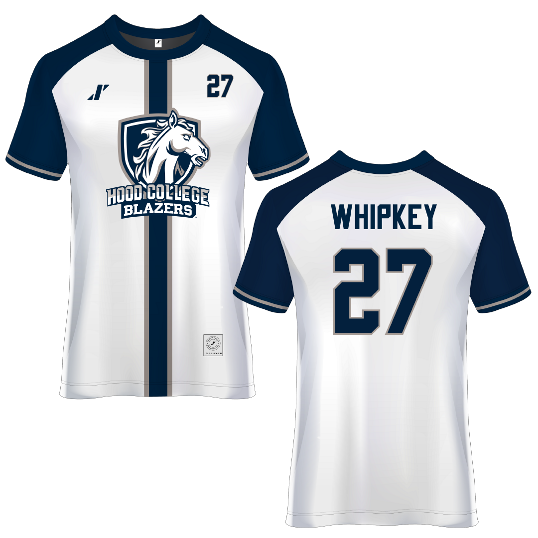 Hood College White Soccer Jersey - #27 Seth Whipkey