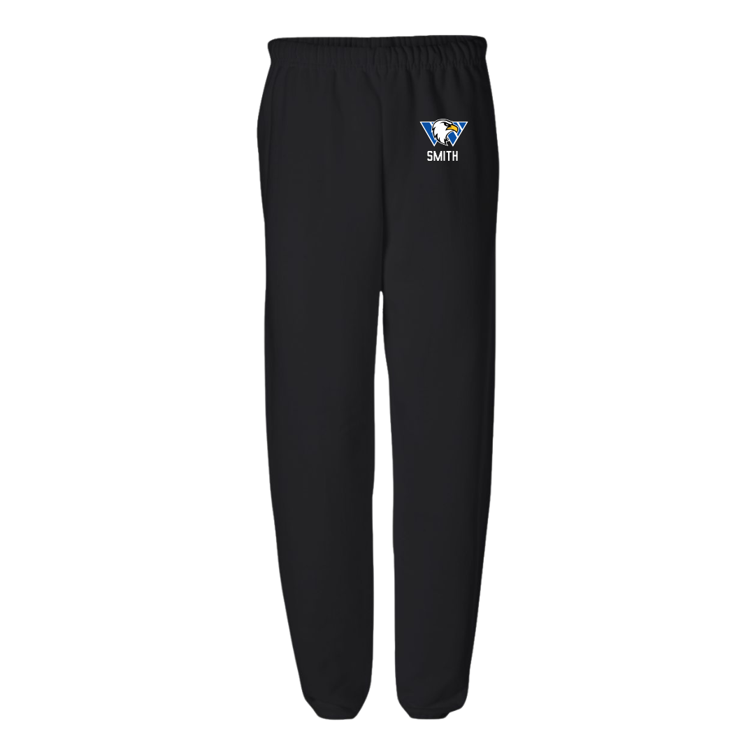 Williams Baptist University Soccer (M) Black Sweatpants - #99 Johnny Smith