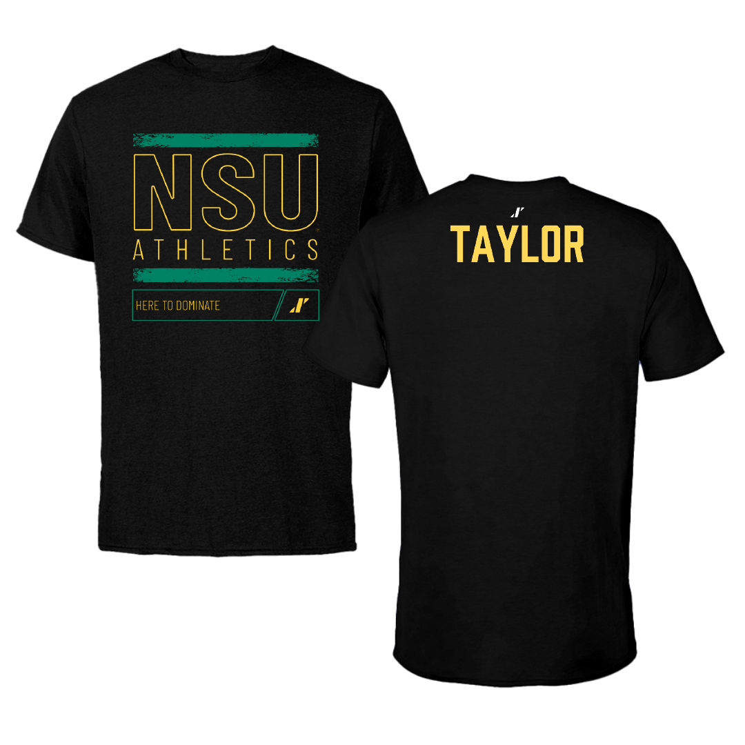 Norfolk State University TF and XC Black Dominate Tee - Treshawn Taylor