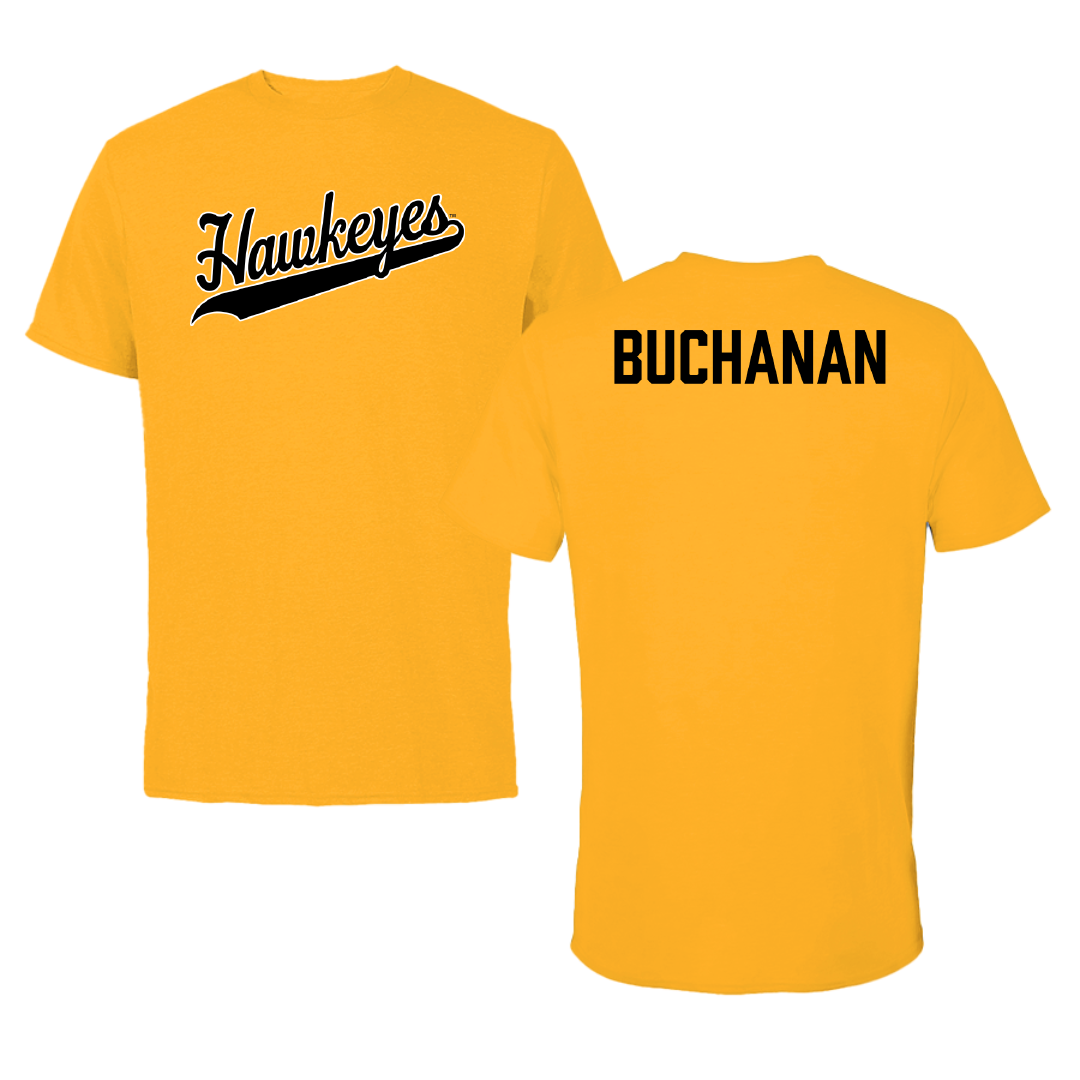 University of Iowa Wrestling Gold Tee - Stephen Buchanan