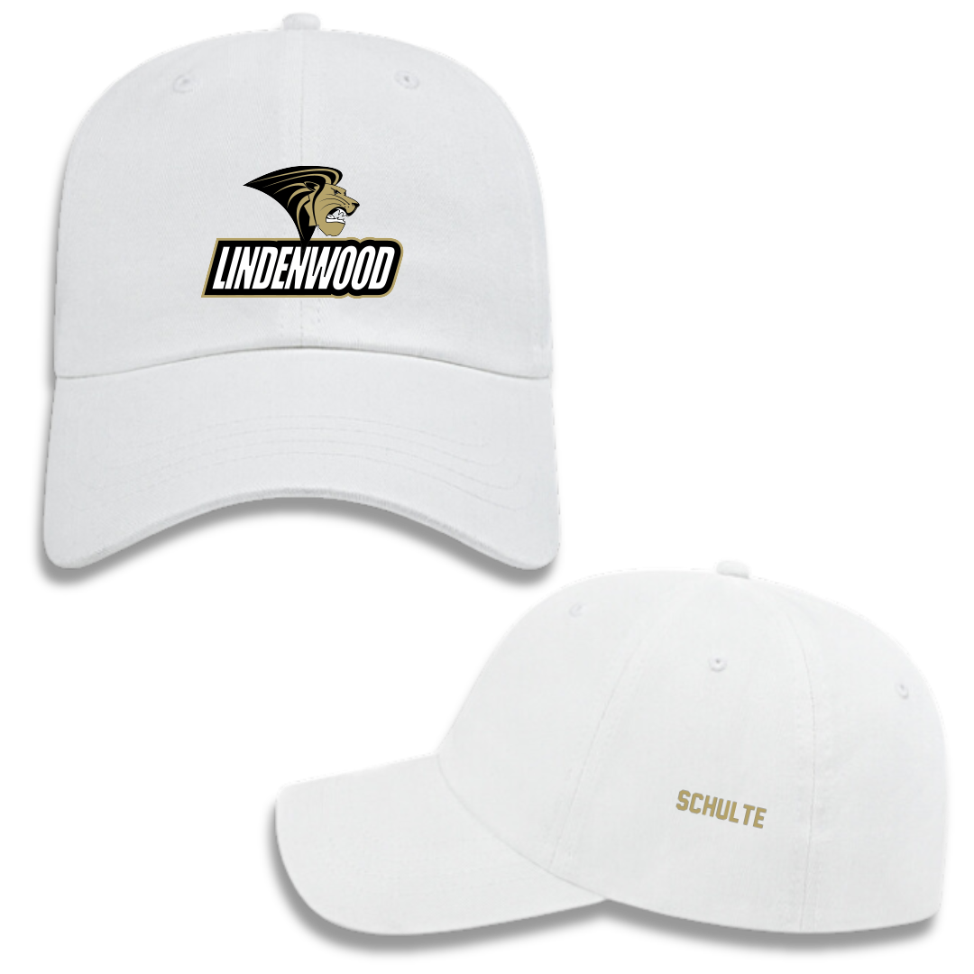Lindenwood University Cheer White Hat - Ava Schulte