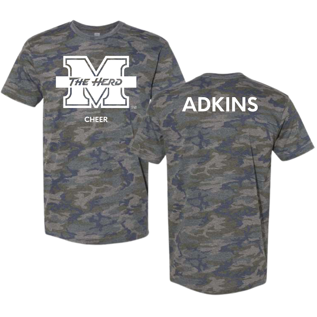 Marshall University Cheer Vintage Camo Tee - Kaci Adkins