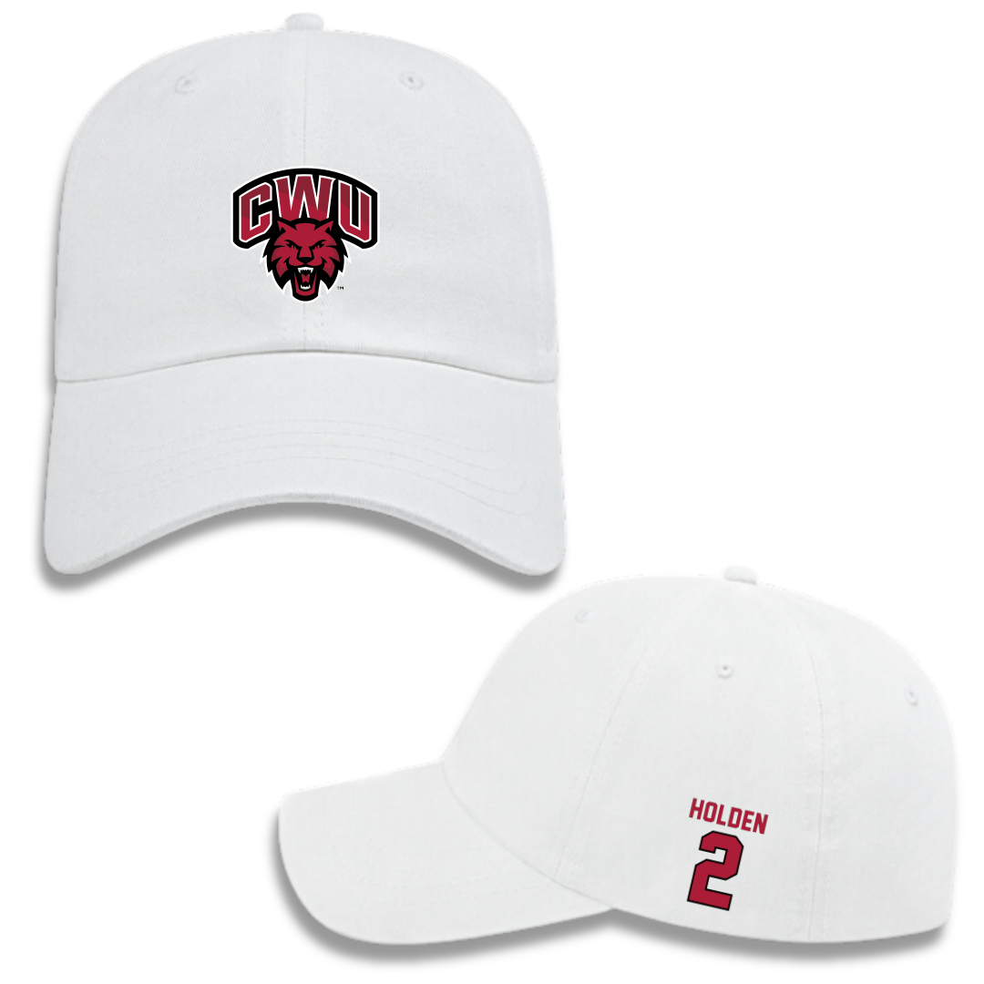 Central Washington University Basketball (M) White Hat - #2 Cavin Holden