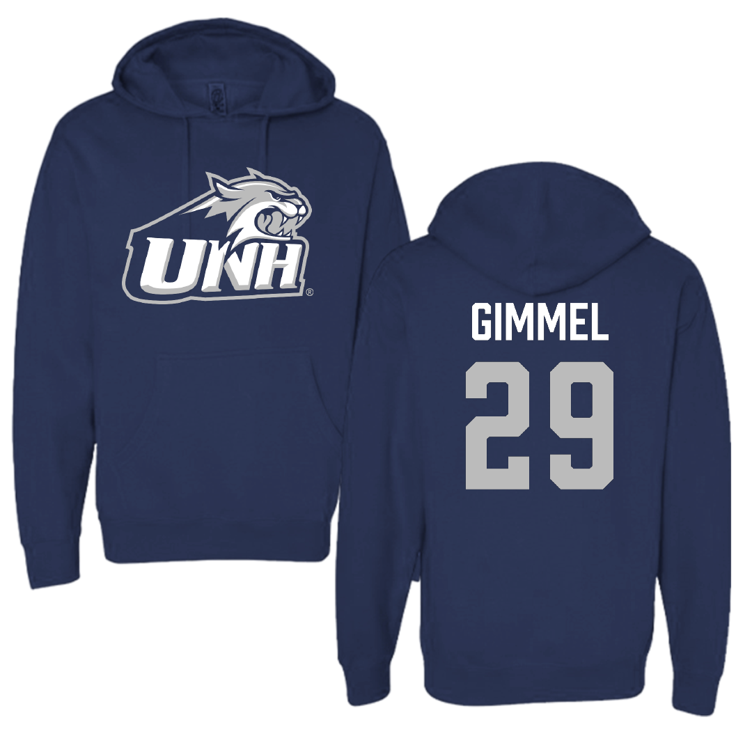 University of New Hampshire Soccer Navy Hoodie - #29 Alyssa Gimmel