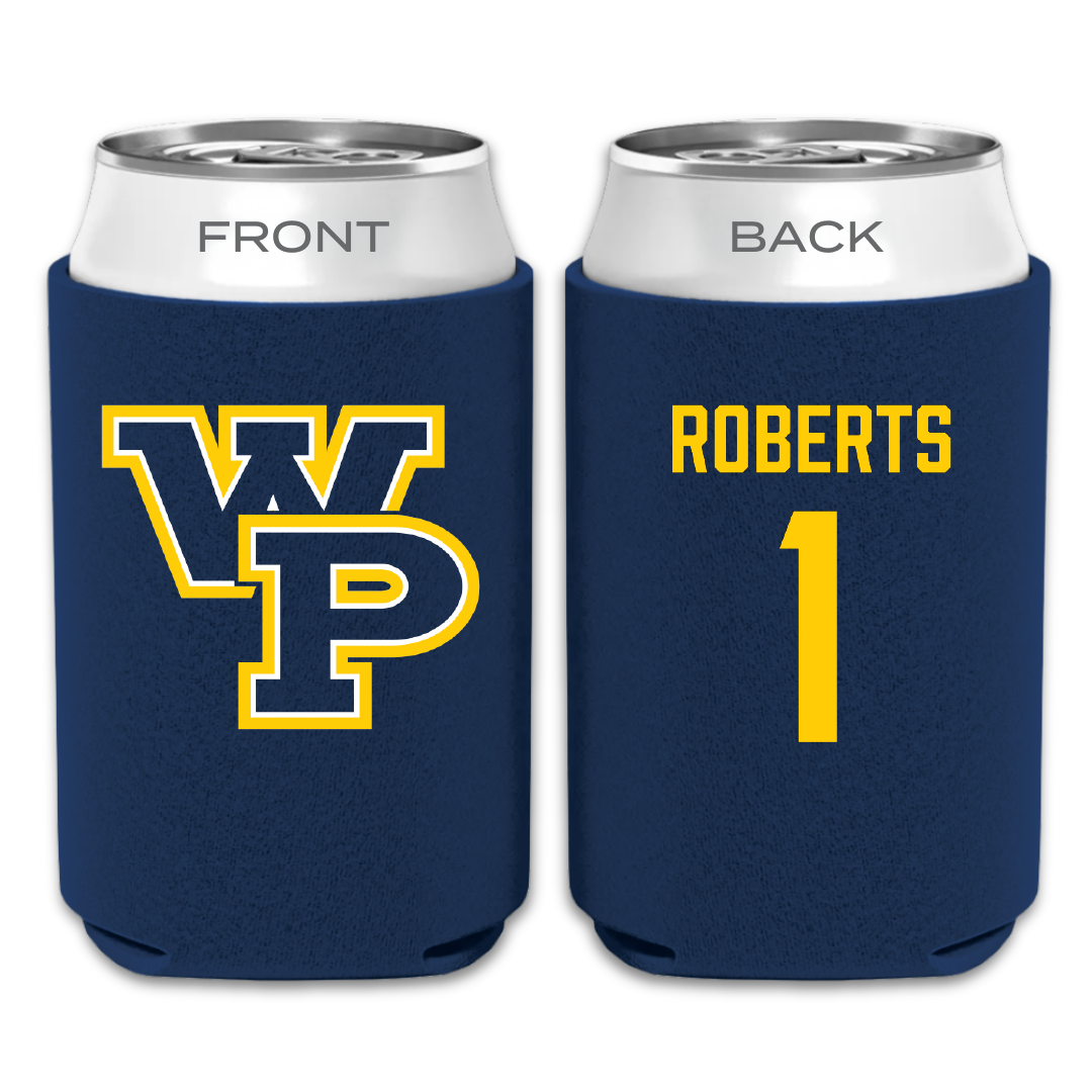 William Penn University Football Navy Can Cooler - #1 Charles Roberts