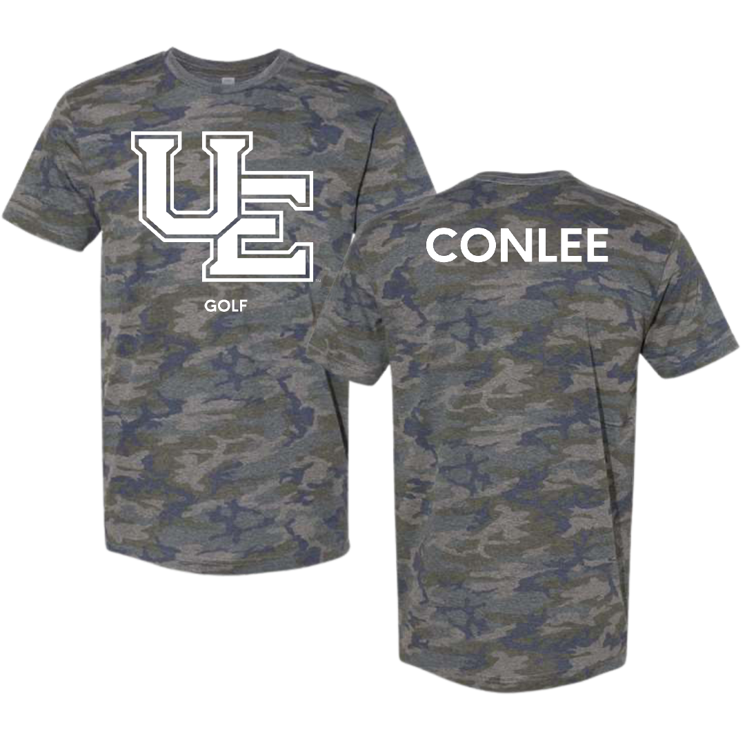 University of Evansville Golf (M) Vintage Camo Tee - Bryce Conlee
