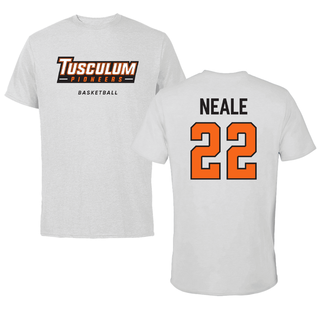 Tusculum University Basketball Light Gray Performance Tee - #22 Maddison Neale