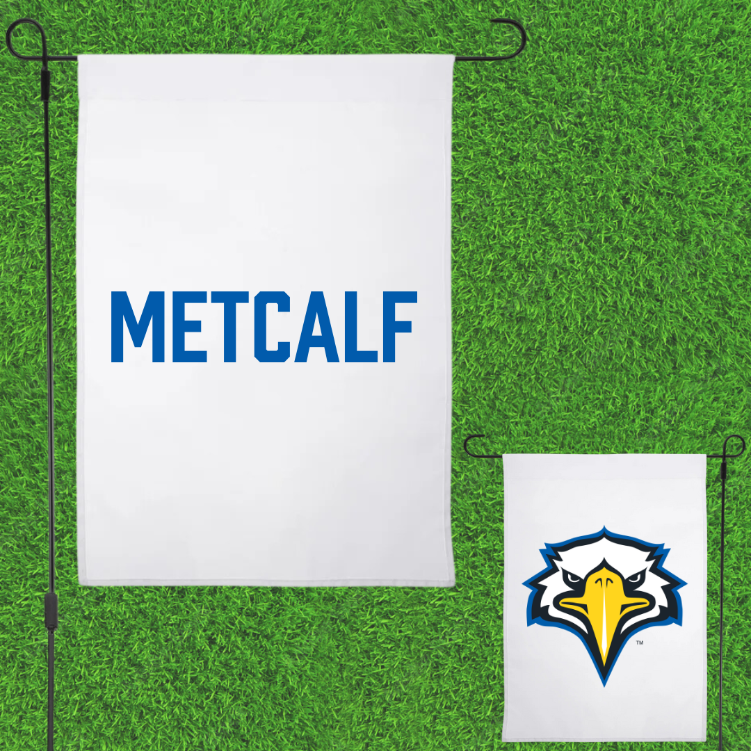 Morehead State University TF and XC White Garden Flag - Lily Metcalf