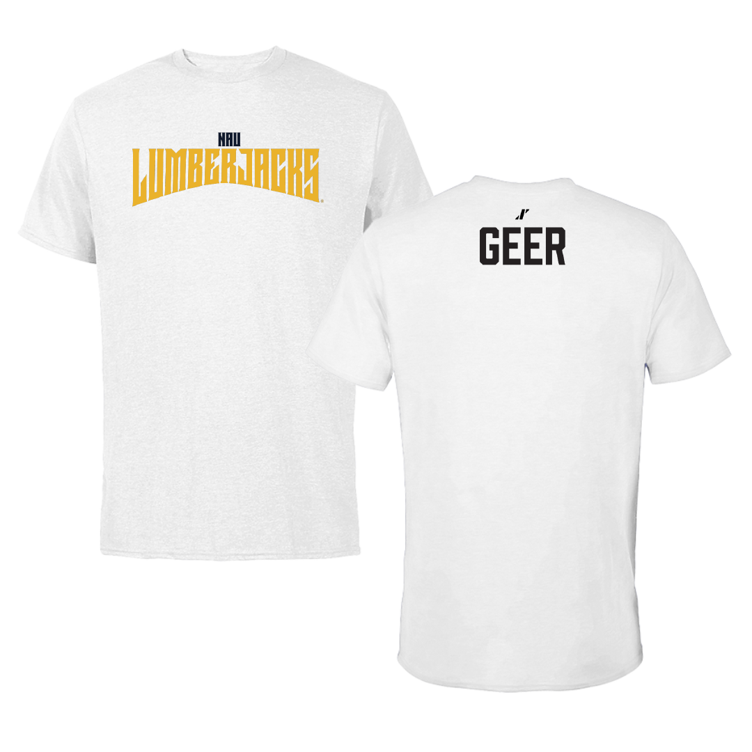 Northern Arizona University Swimming & Diving White Classic Performance Tee - Beezer Geer
