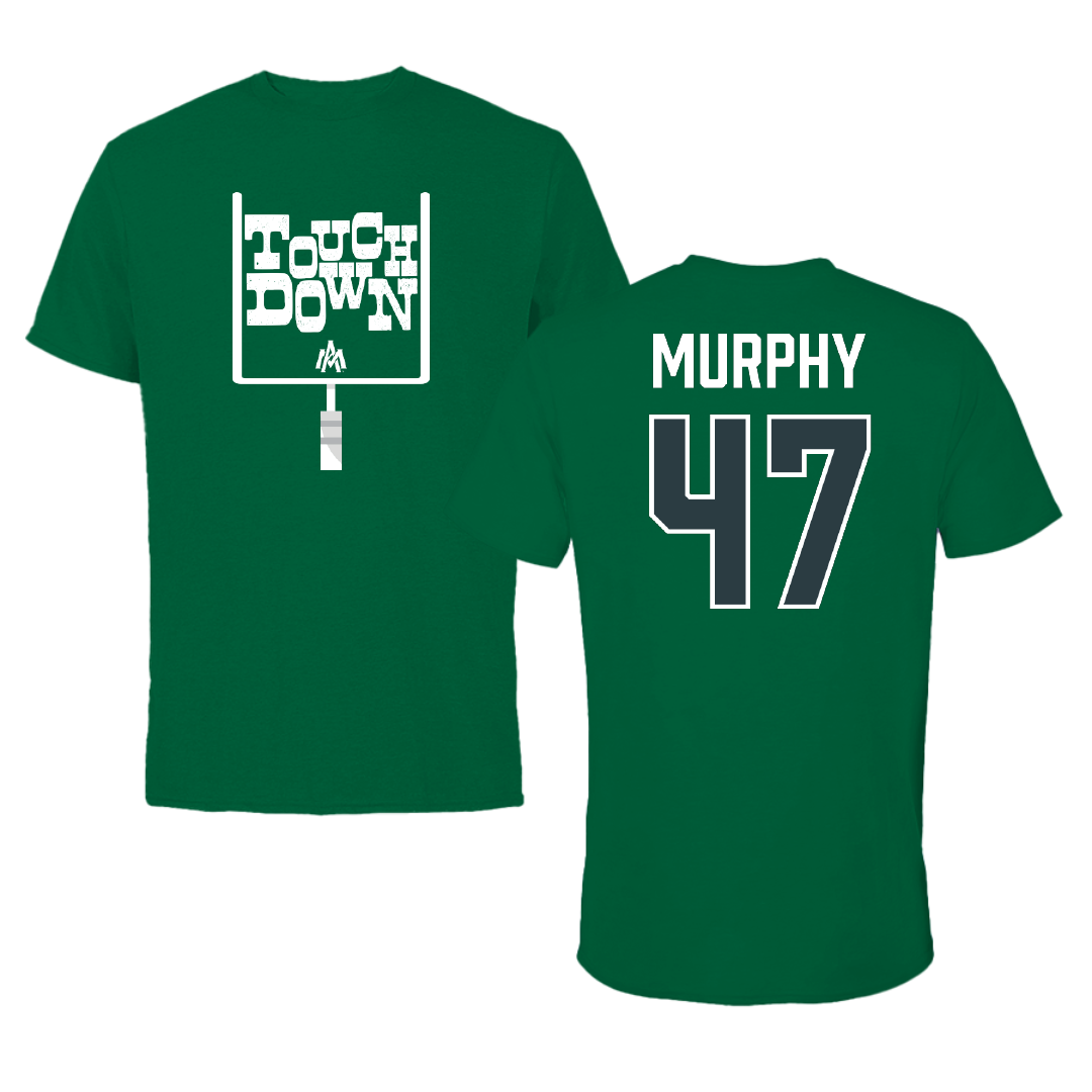 University of Arkansas-Monticello Football Green Touchdown Performance Tee - #47 Christian Murphy