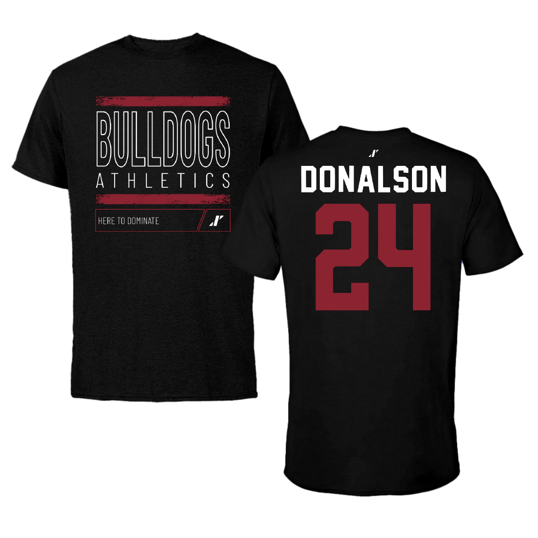 Dean College Football Black Dominate Tee - #24 Fontabian Donalson