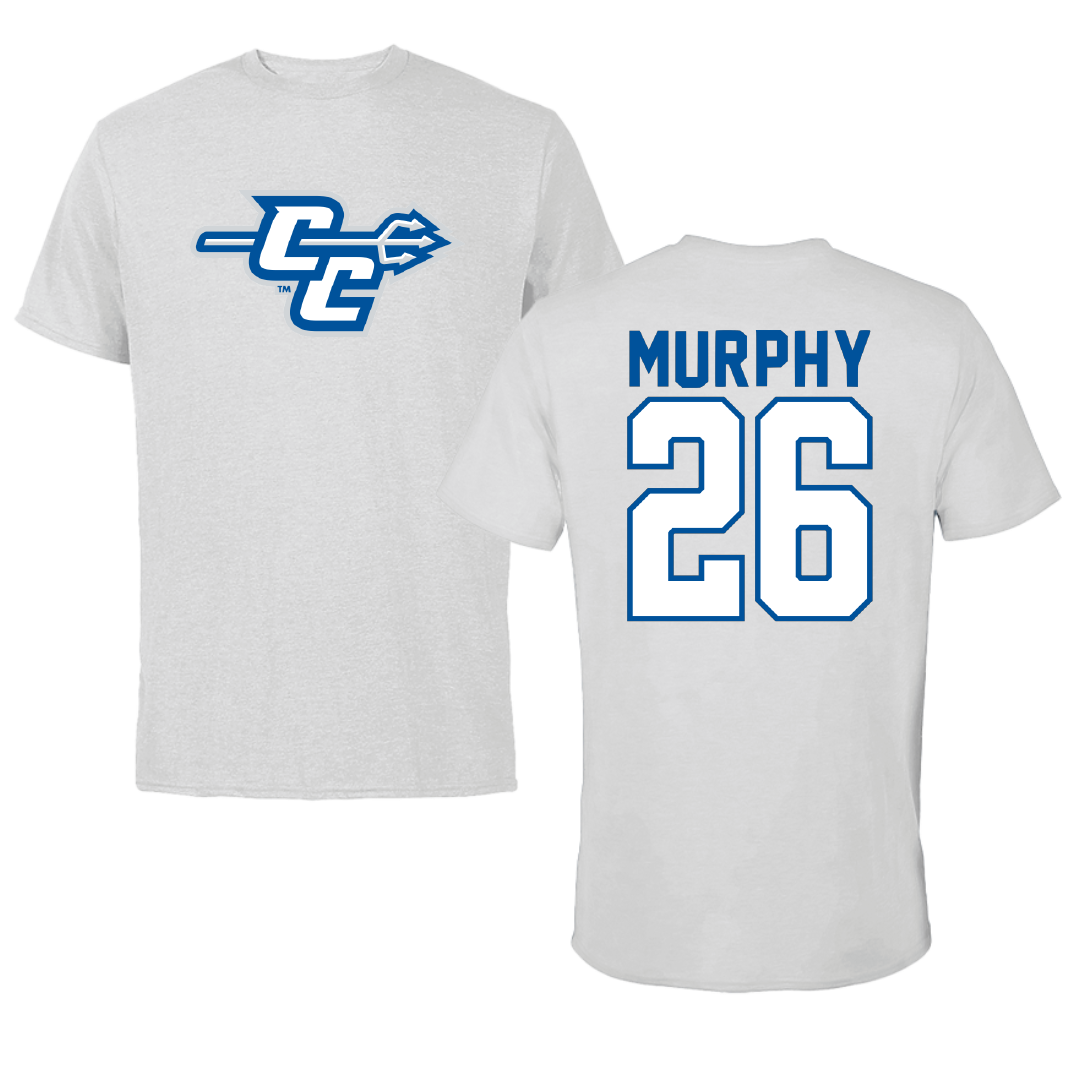 Central Connecticut State University Baseball Light Gray Performance Tee - #26 Nick Murphy