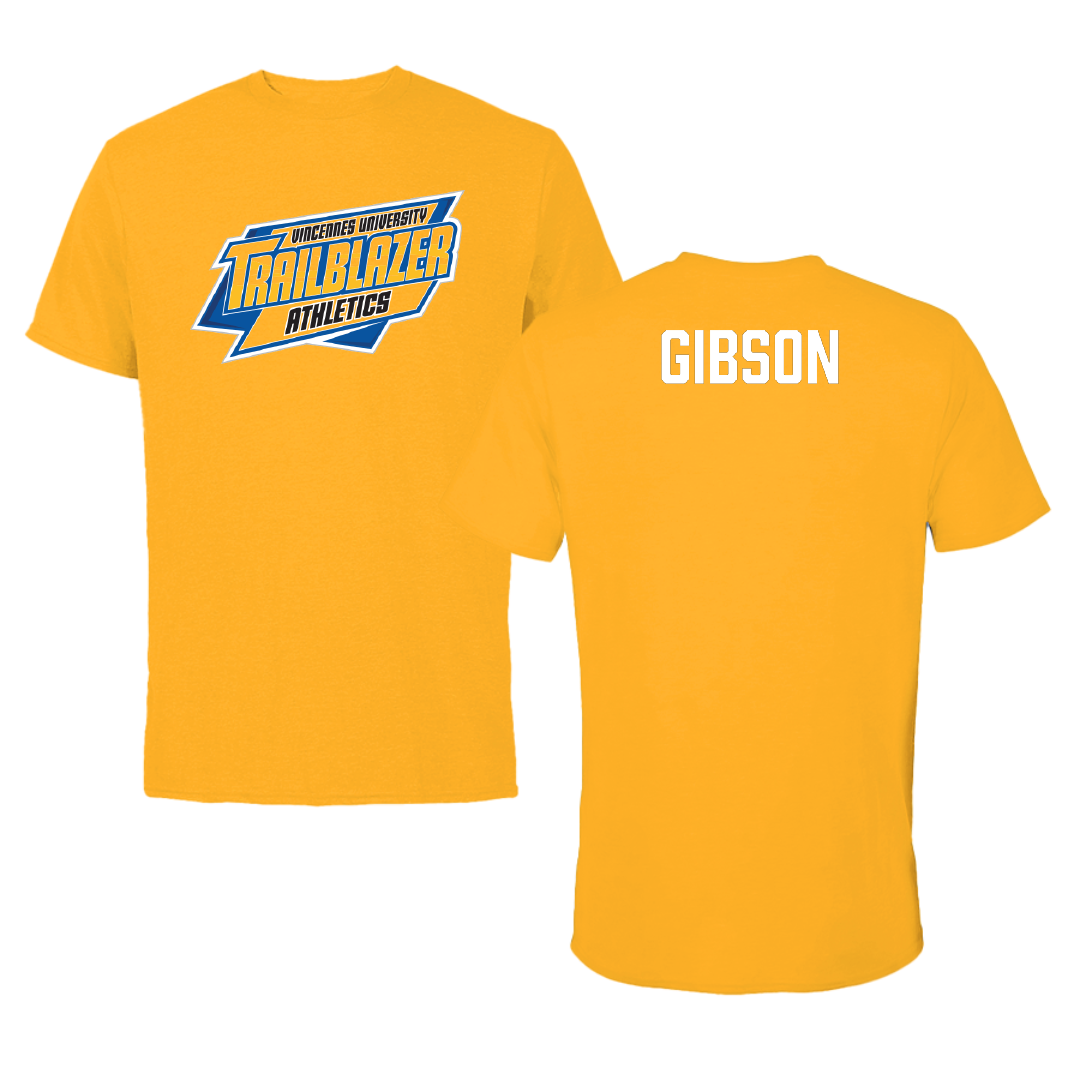 Vincennes University Golf (M) Gold Performance Tee - Kadin Gibson