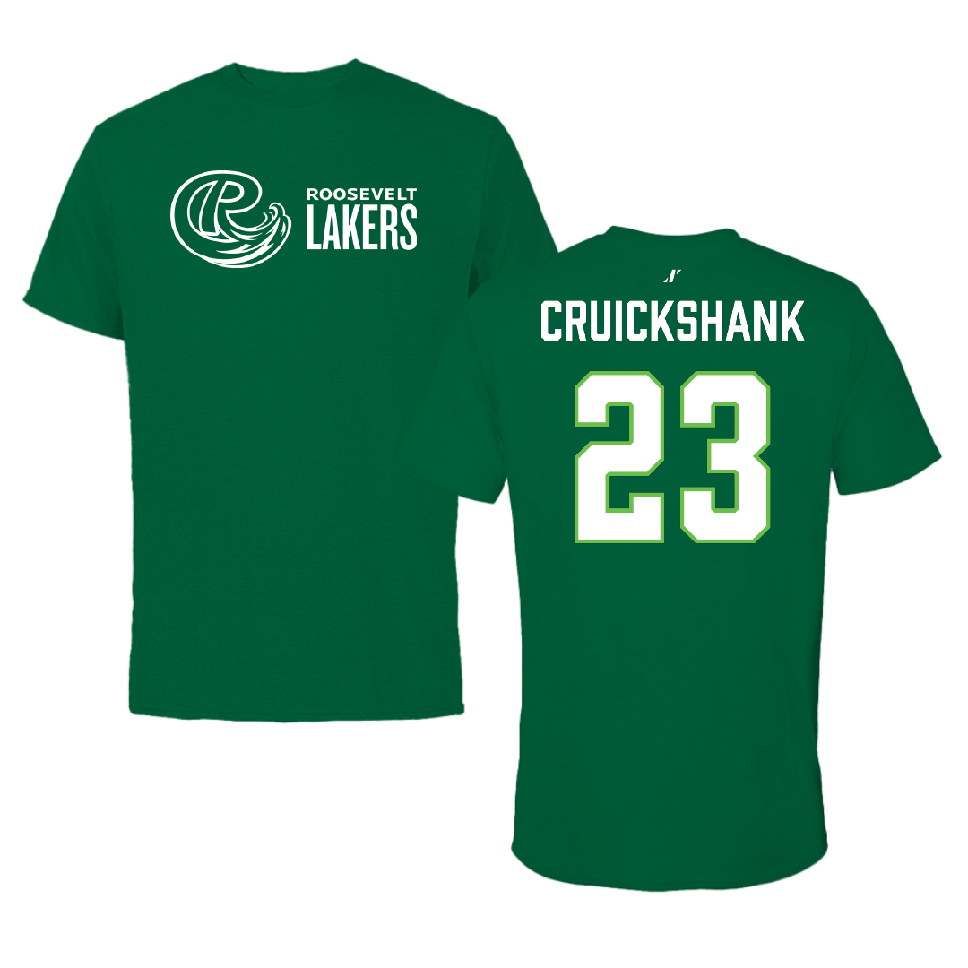 Roosevelt University Soccer Green Performance Tee - #23 Kyra Cruickshank