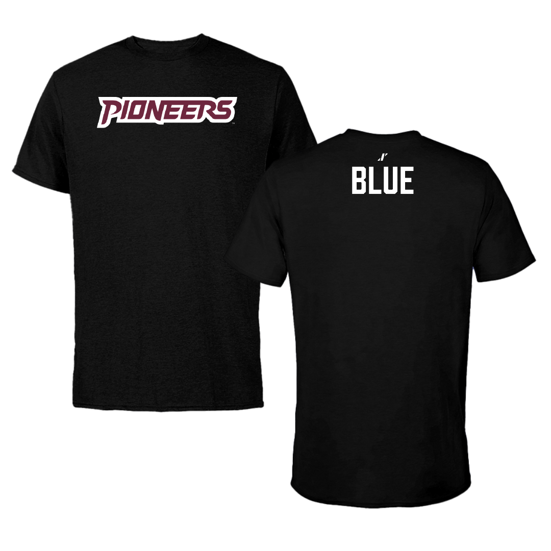 Texas Woman's University Wrestling (W) Black Tee - Mackenzie Blue