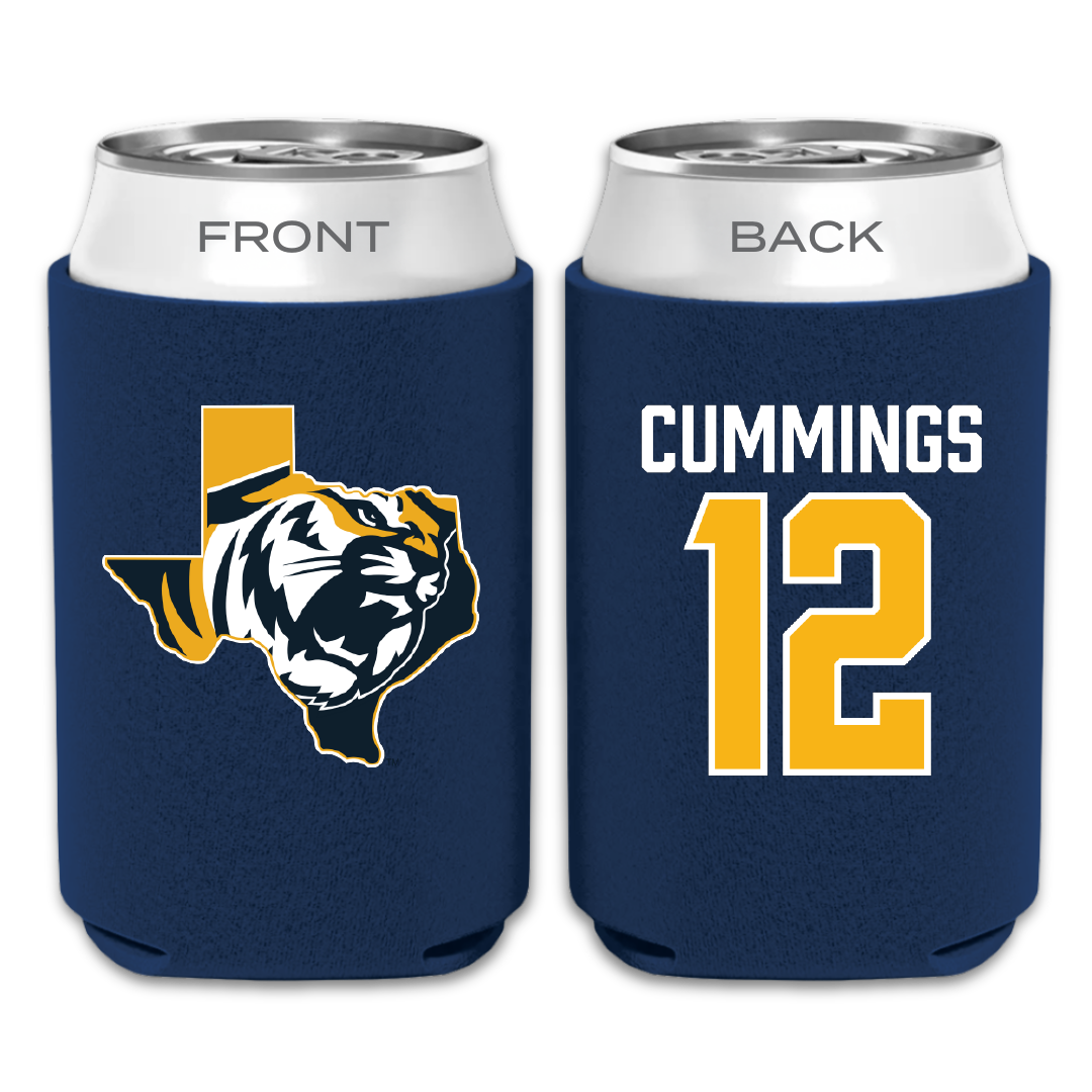 East Texas Baptist University Softball Navy Can Cooler - #12 Tauryn Cummings