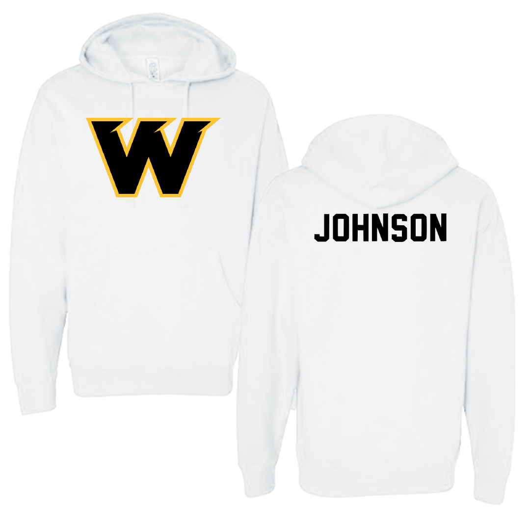 Wayne State College (Nebraska) Golf White Hoodie - Camryn Johnson