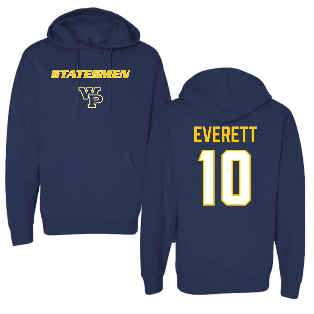 William Penn University Football Navy Hoodie - #10 Amir Everett