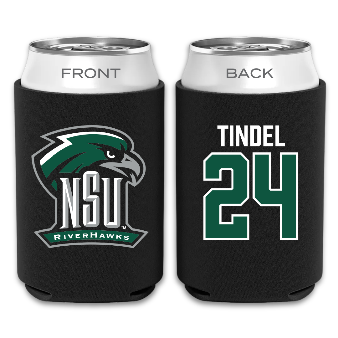 Northeastern State University Softball Black Can Cooler - #24 Korynn Tindel