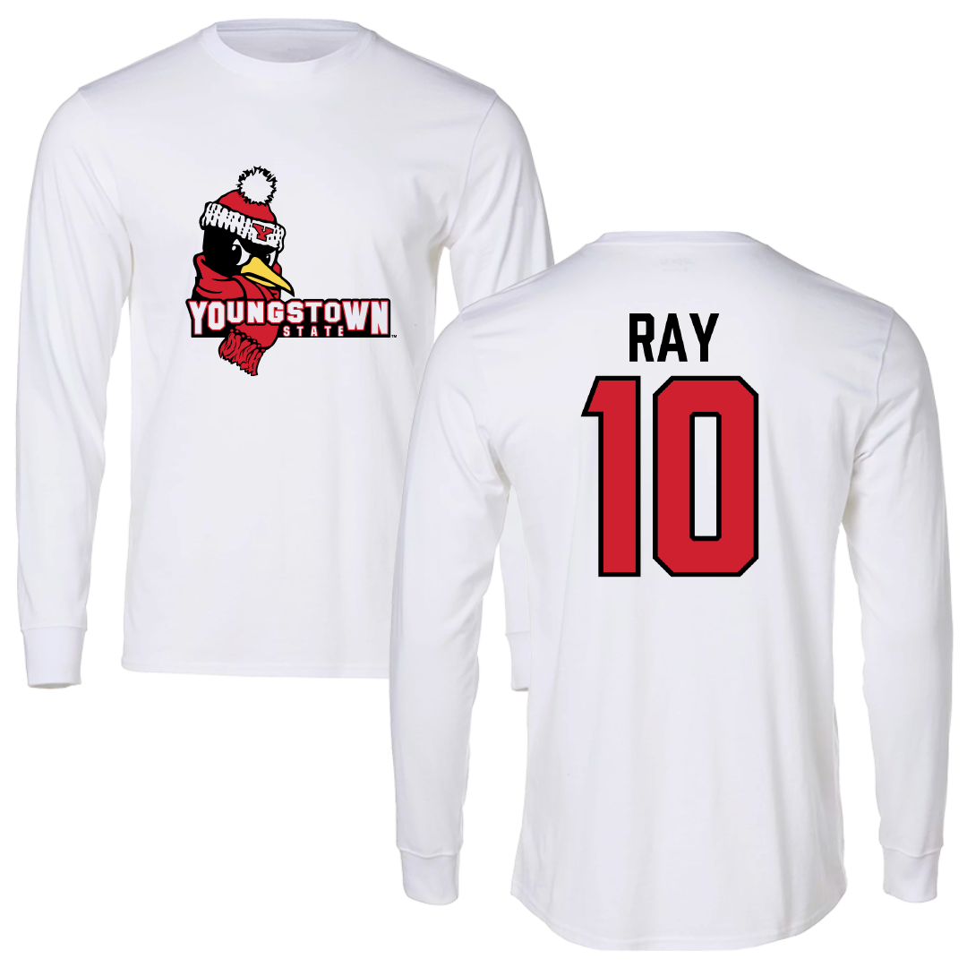 Youngstown State University Softball White Long Sleeve - #10 Ayla Ray
