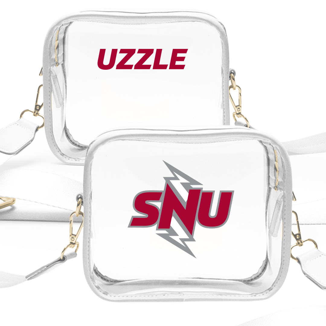 Southern Nazarene University TF and XC White Clear Stadium Bag - Patrick Uzzle