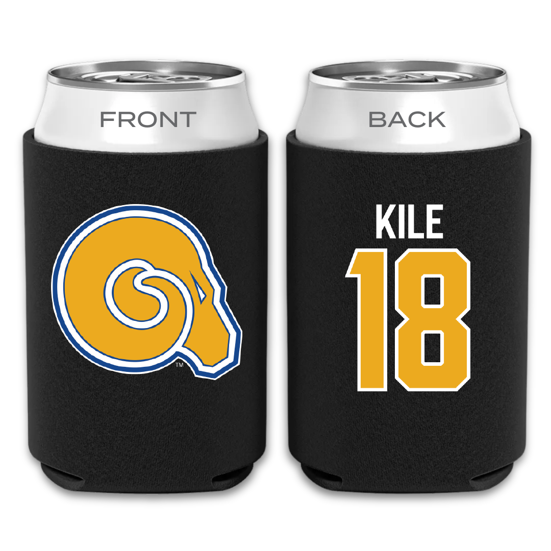 Albany State University Baseball Black Can Cooler - #18 David Kile