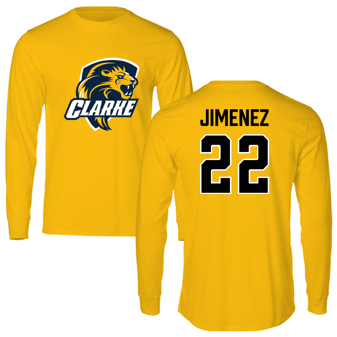 Clarke University Soccer (W) Gold Performance Long Sleeve - #22 Melony Jimenez