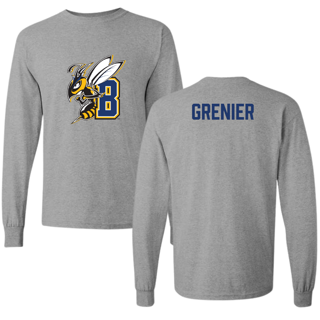 Montana State University Billings TF and XC Sport Gray Long Sleeve - Tyler Grenier