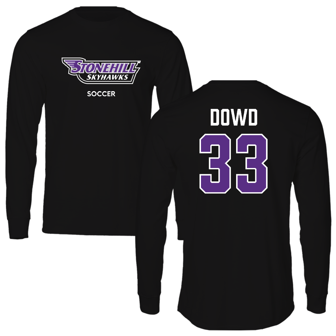Stonehill College Soccer (W) Black Long Sleeve - #33 Meghan Dowd