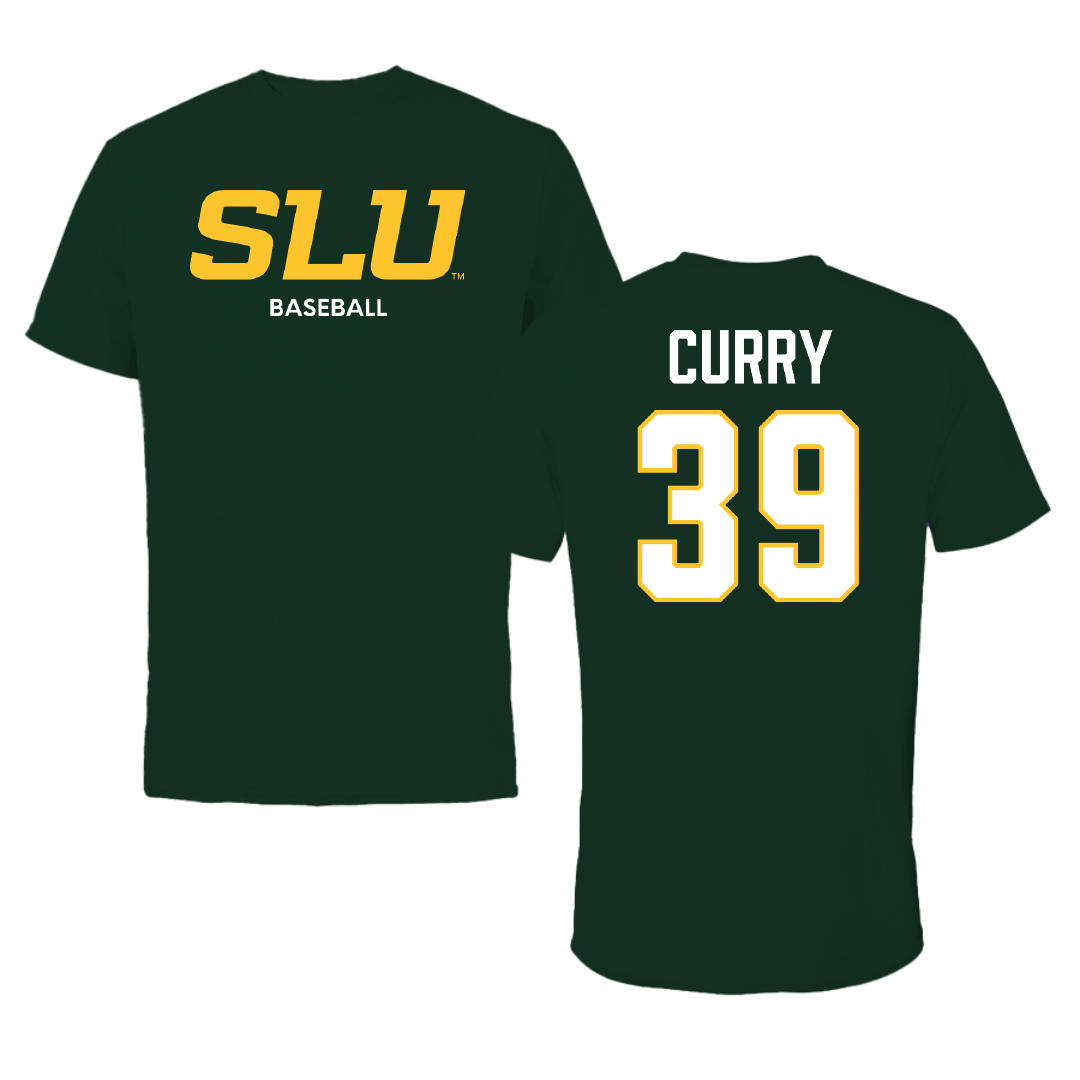 Southeastern Louisiana University Baseball Forest Green Tee - #39 Michael Curry