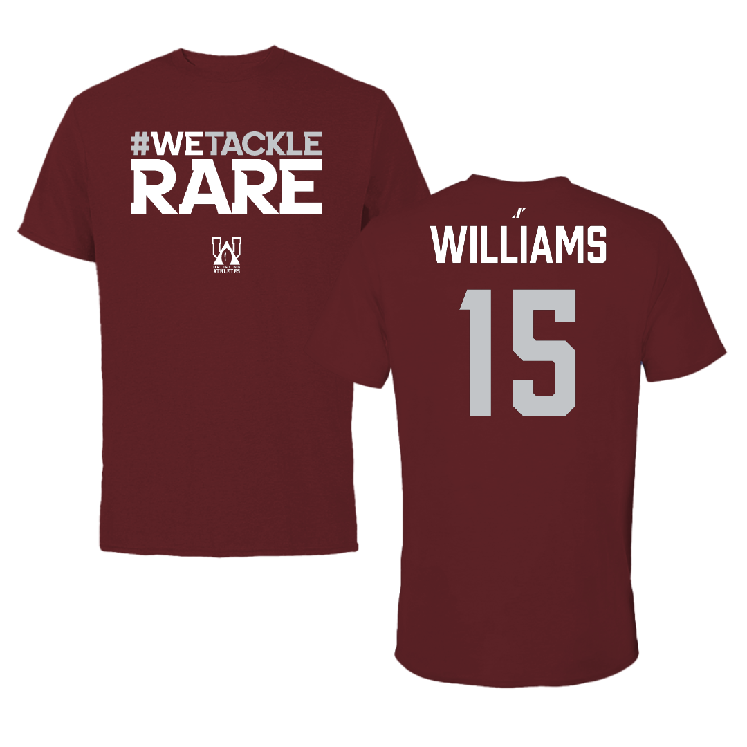 Football Maroon Uplifting Athletes Performance Tee - #15 Jayven Williams