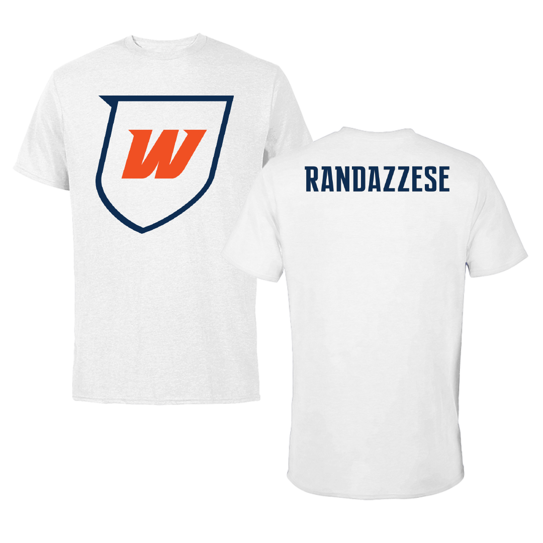 Western Connecticut State University Baseball White Tee - Frankie Randazzese
