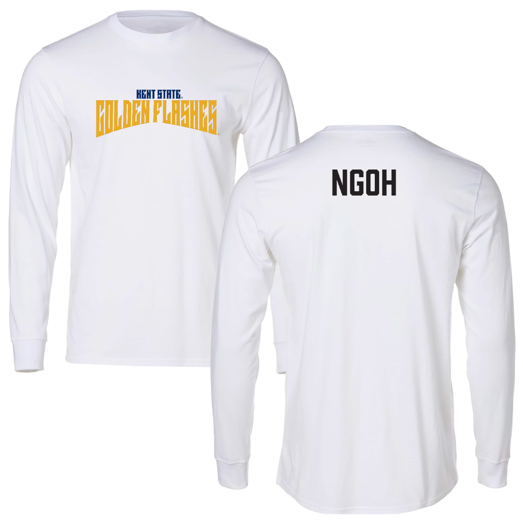 Kent State University Wrestling White Classic Long Sleeve - Abel Ngoh