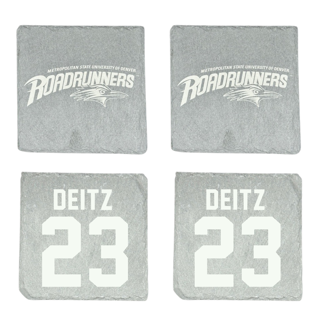 Metropolitan State University of Denver Baseball Stone Coaster (4 Pack)  - #23 Michael Deitz
