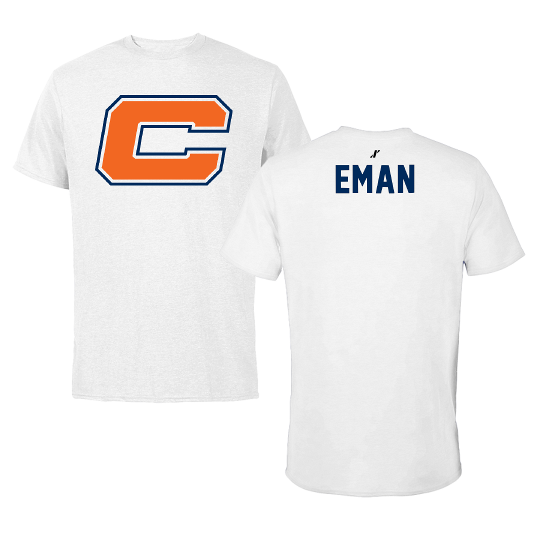 Carroll University Tennis White Tee - David Eman