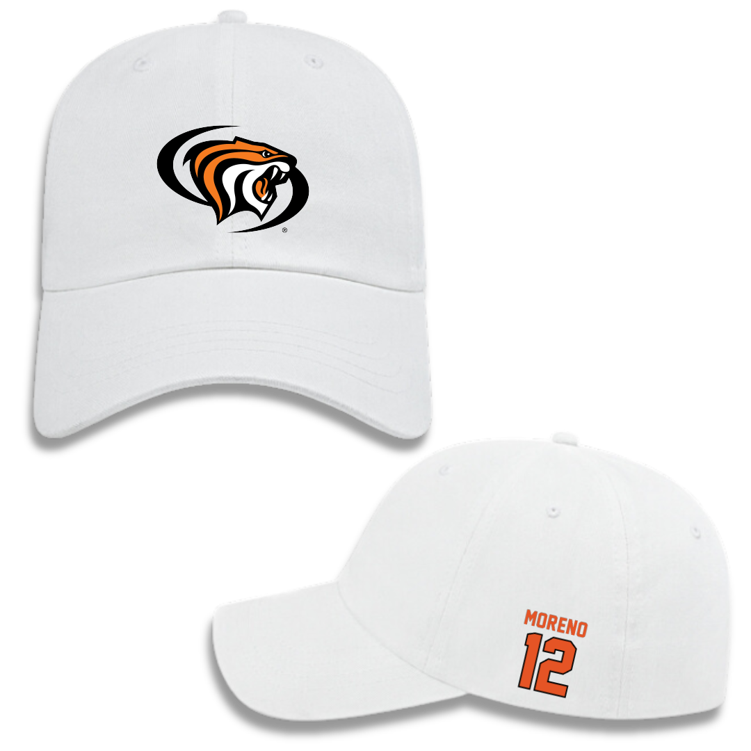 University of the Pacific Baseball White Hat - #12 Maddox Moreno
