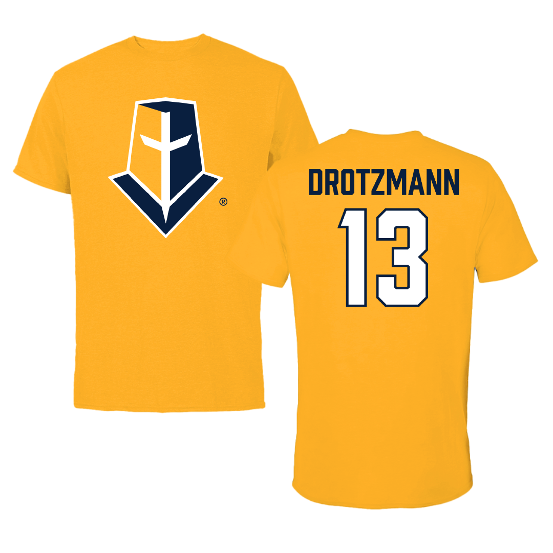 Mount Marty University Volleyball Gold Tee - #13 Macy Drotzmann