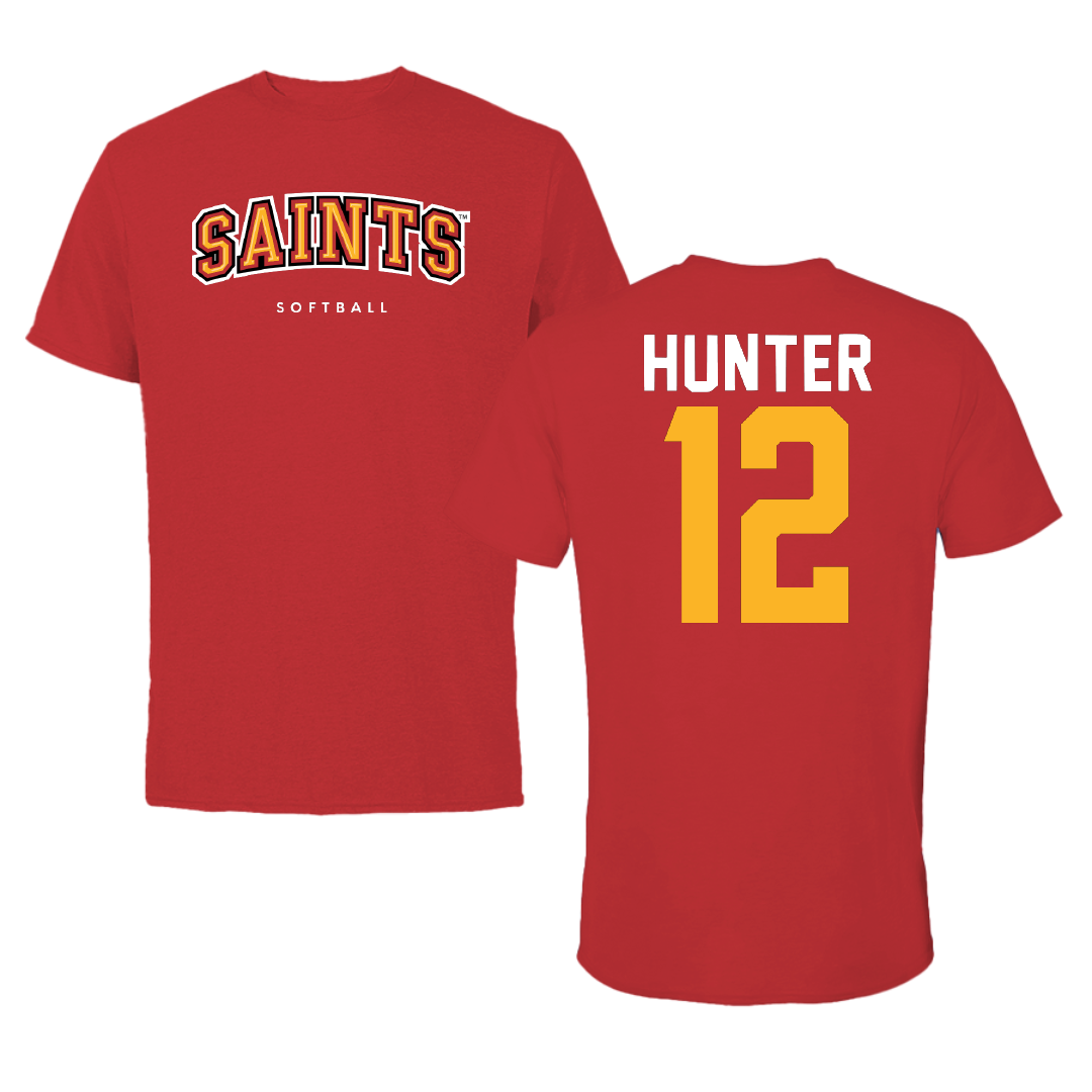 Flagler College Softball Red University Tee - #12 Alyssa Hunter