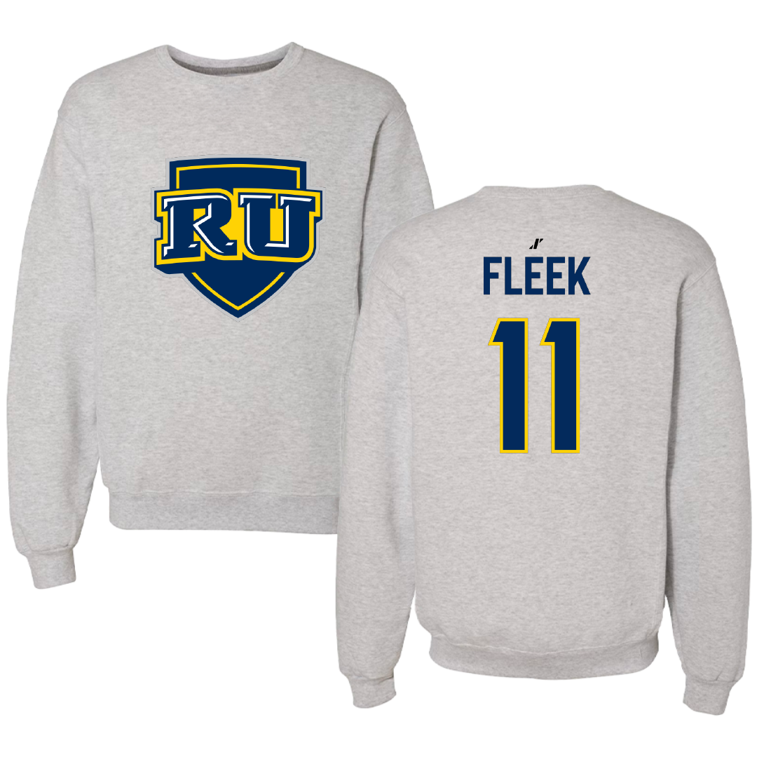 Regis University (Colorado) Baseball Light Gray Crewneck - #11 Linus Fleek