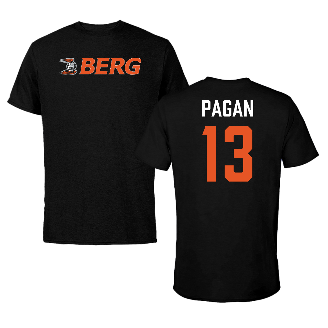 Heidelberg University Lacrosse (M) Black Tee - #13 Elijah Pagan